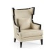 Biedermeier Greek Key Black Occasional Chair