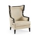 Biedermeier Greek Key Black Occasional Chair