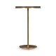 Small Round Dark Santos & Brass Wine table