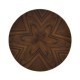 Small Round Dark Santos & Brass Wine table