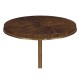 Small Round Dark Santos & Brass Wine table