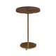 Small Round Dark Santos & Brass Wine table