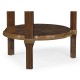 Small Round Dark Santos End Table
