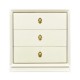 Small Ivory & Crackle Ceramic Lacquered Chest of Drawers