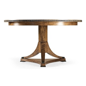 Round Caledonian Daniella & Burl Walnut Dining Table 54