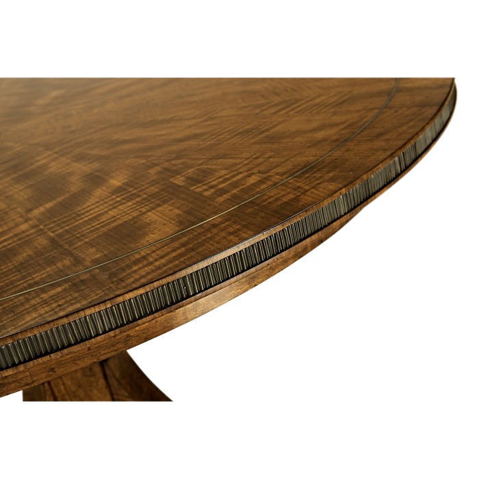 Round Caledonian Daniella & Burl Walnut Dining Table 54
