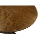 Round Caledonian Daniella & Burl Walnut Dining Table 54