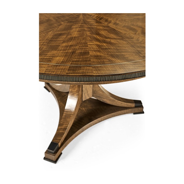 Round Caledonian Daniella & Burl Walnut Dining Table 54