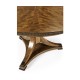 Round Caledonian Daniella & Burl Walnut Dining Table 54