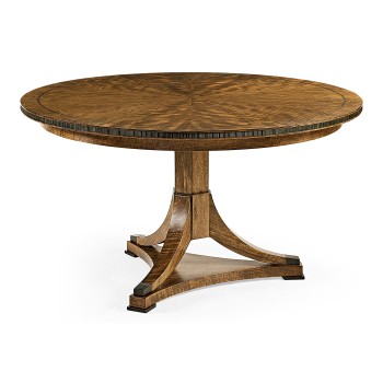 Round Caledonian Daniella & Burl Walnut Dining Table 54