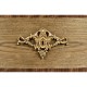 Rectangular Serpentine English Brown Oak Chest of Drawers