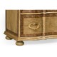 Rectangular Serpentine English Brown Oak Chest of Drawers
