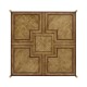 Large Square English Brown Oak Coffee Table