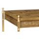 Square English Brown Oak Lamp Table with Drawer