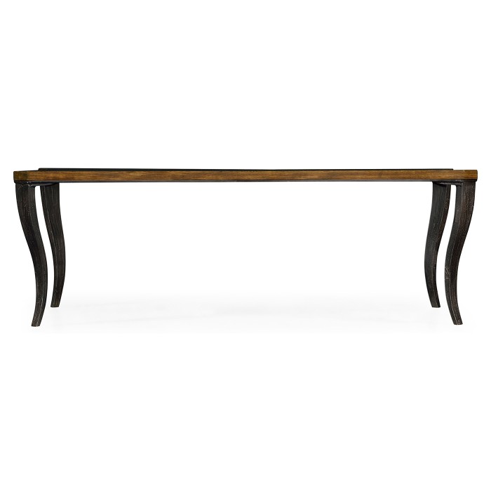 Large Square Curved Daniella & Burl Walnut Coffee Table