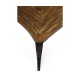 Large Square Curved Daniella & Burl Walnut Coffee Table