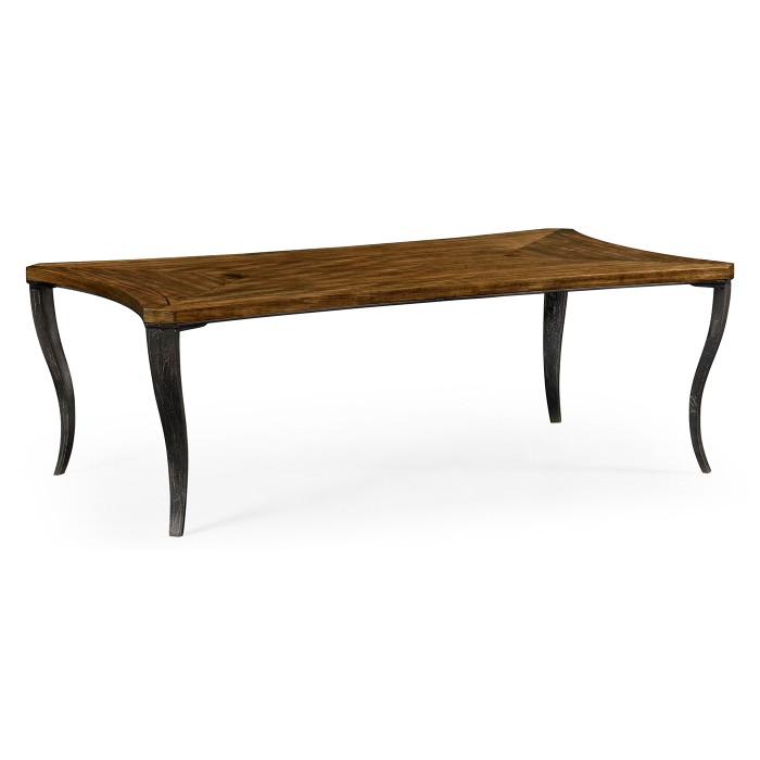 Large Square Curved Daniella & Burl Walnut Coffee Table