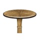 Small Round English Brown Oak Wine Table