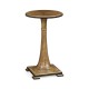 Small Round English Brown Oak Wine Table