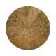Round English Brown Oak Lamp Table