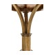 Round English Brown Oak Lamp Table