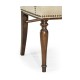 Square Back Bleached Crotch Walnut Dining Arm Chair