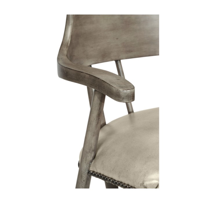 Smokers Style Antique Dark Grey Counter Stool