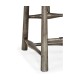 Smokers Style Antique Dark Grey Counter Stool