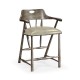 Smokers Style Antique Dark Grey Counter Stool