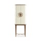 Crackle Cloth Lacquered Drinks Cabinet