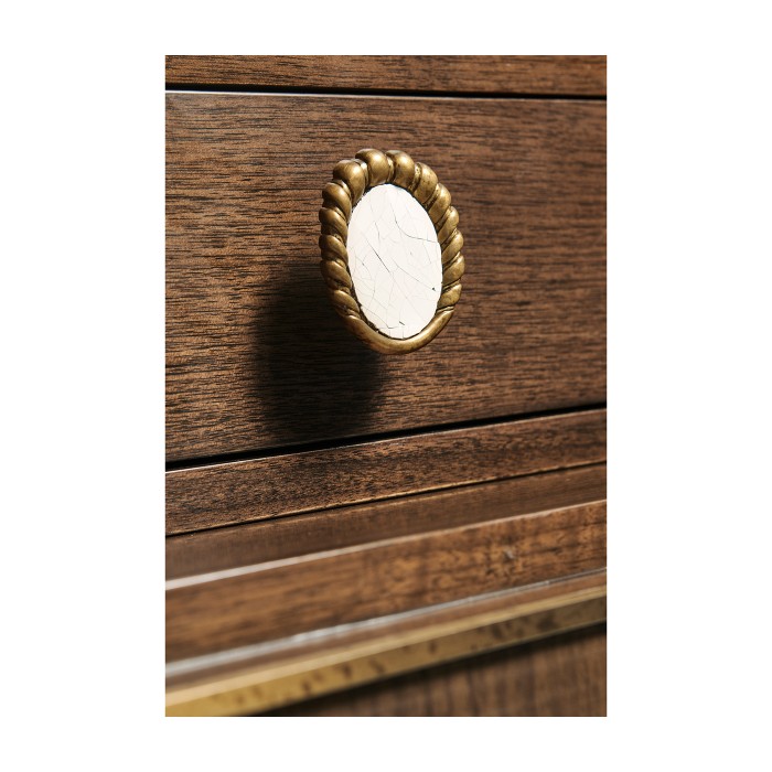 Crackle Cloth Lacquered Drinks Cabinet