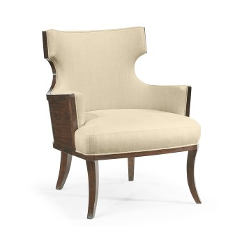 Dark Santos Winged Back Occasional Chair