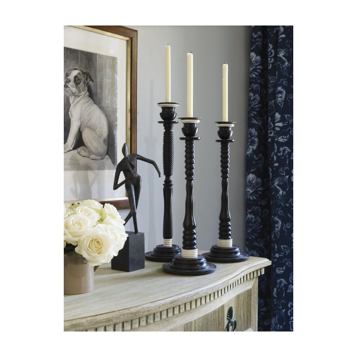 A Pair of Charcoal Candlesticks