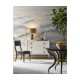 Round Natural Macassar Ebony & Brass Centre Table