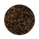 Round Natural Macassar Ebony & Brass Centre Table