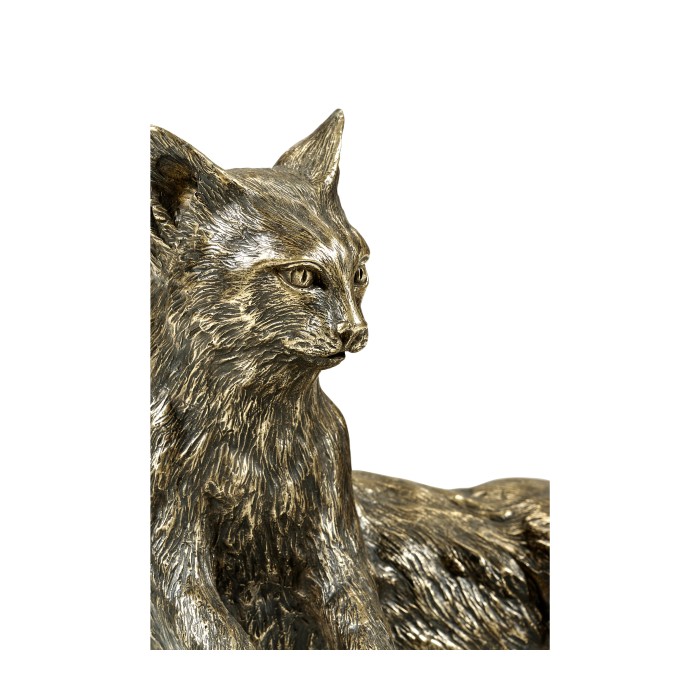 Antique Dark Bronze Cat