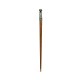 Mahogany Walking Stick with Brass Dog Topper