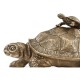 Anitque Light Brown Brass Turtle Container