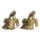 Antique Brass Foo Dog Bookends