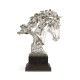 White Stainless Steel Stallion Horse Head