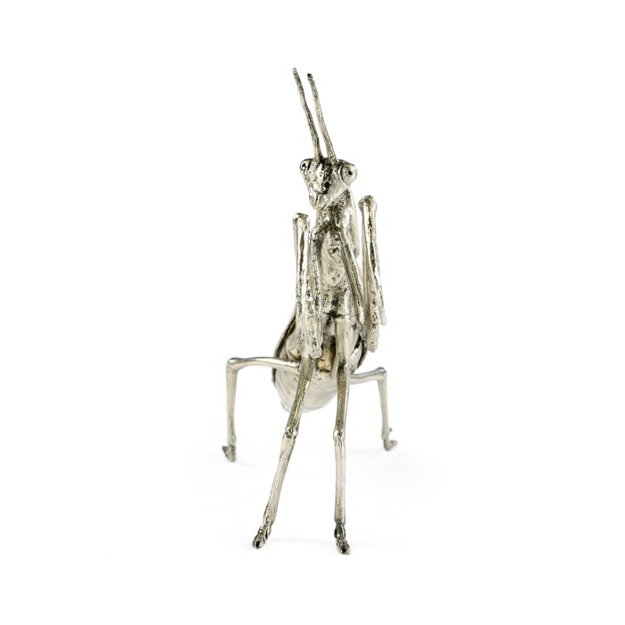 White Brass Praying Mantis