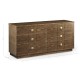 Berkley Walnut Dresser with Six Drawers