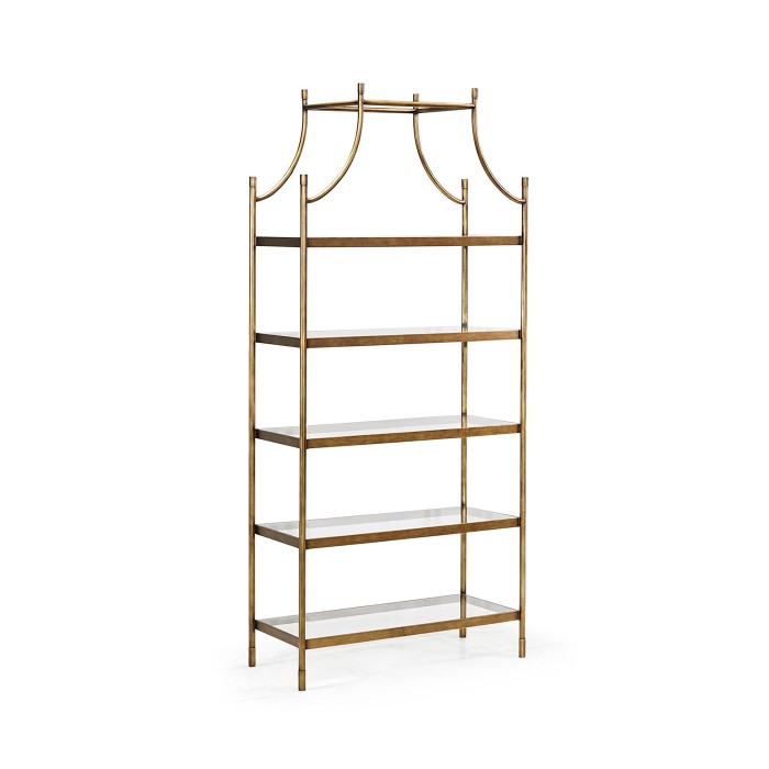 Berkley Gilded Center Étagère
