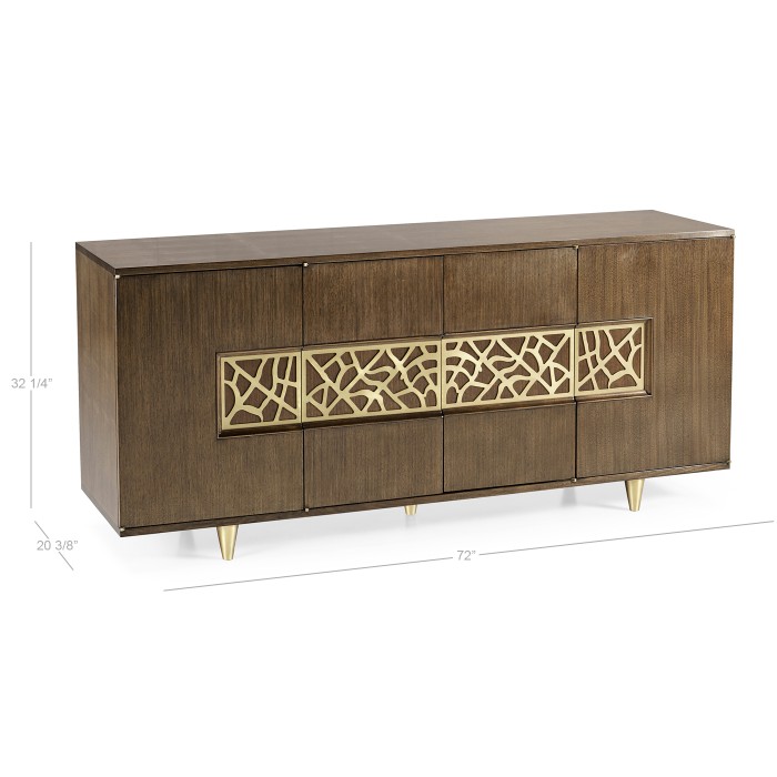 Berkley Walnut & Brass Sideboard