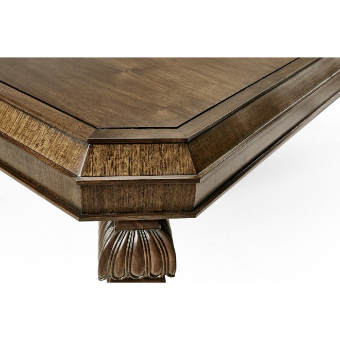 Berkley Walnut & Antique Mirror Dining Table 72
