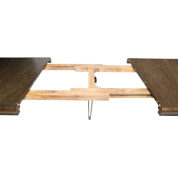 Berkley Walnut & Antique Mirror Dining Table 72