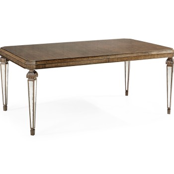Berkley Walnut & Antique Mirror Dining Table 72