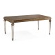 Berkley Walnut & Antique Mirror Dining Table 72