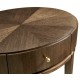 Berkley Oval Walnut Bedside Table