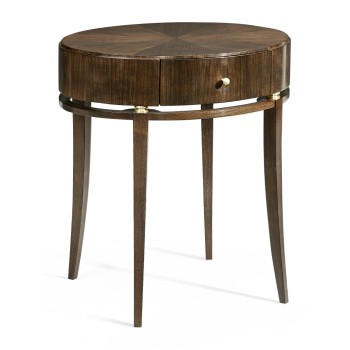 Berkley Oval Walnut Bedside Table